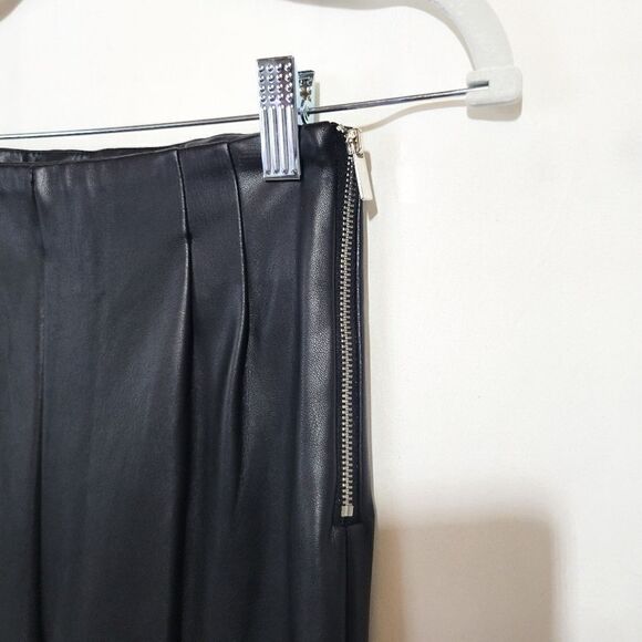 Zara Blogger Fave Faux Leather Pleated High Rise Pants - Picture 7 of 13